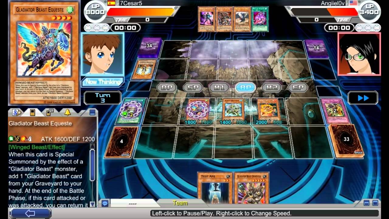 yu gi oh online dueling game